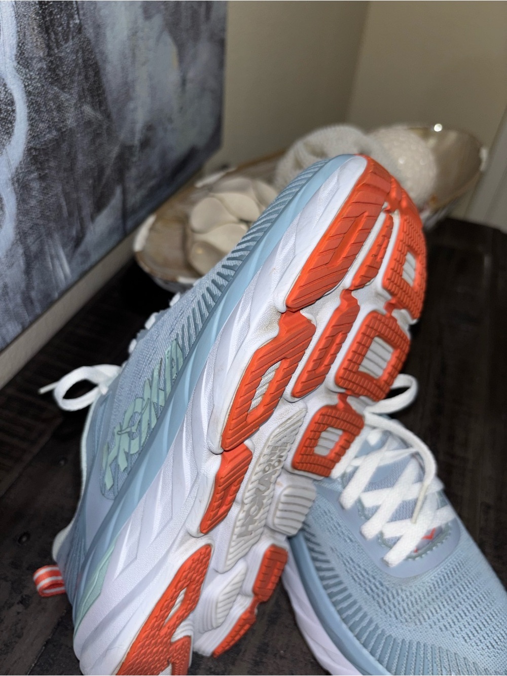 Hoka One One Bondi 7 running shoes WOMENS 7.5 WIDE - Picture 10 of 14